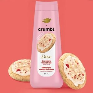 Dove Crumbl Moisturizing Body Wash Strawberry Crumb Cake, 591 ml Limited Edition